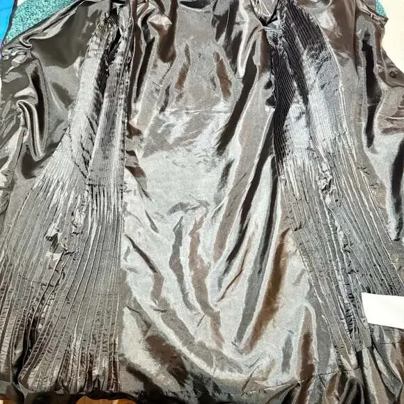 LINDI Teal Textured Art Jacket | Lagenlook Boutique Coat‎ - Picture 10 of 10